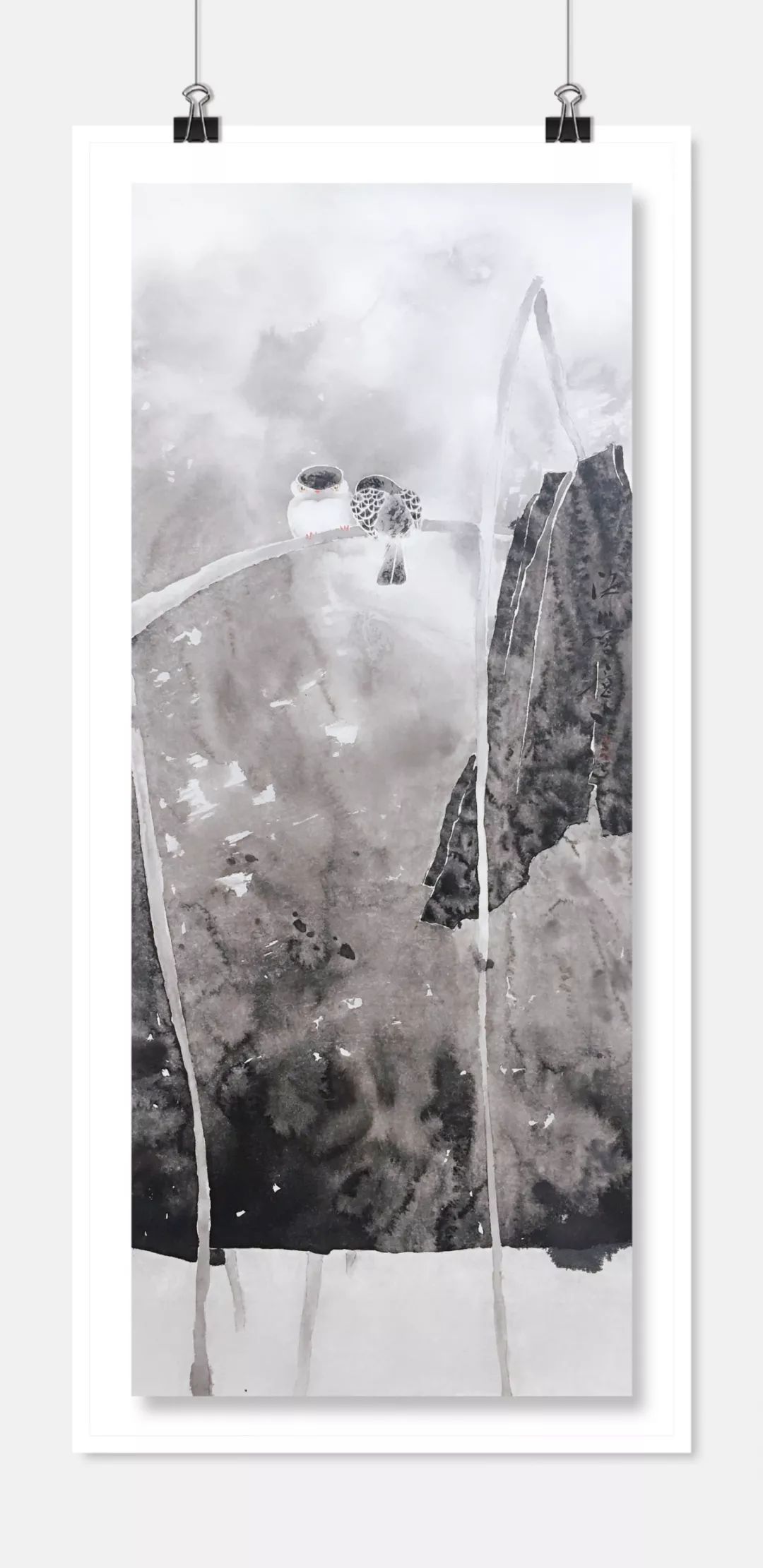 水痕墨迹之间/吉海川水墨作品赏析