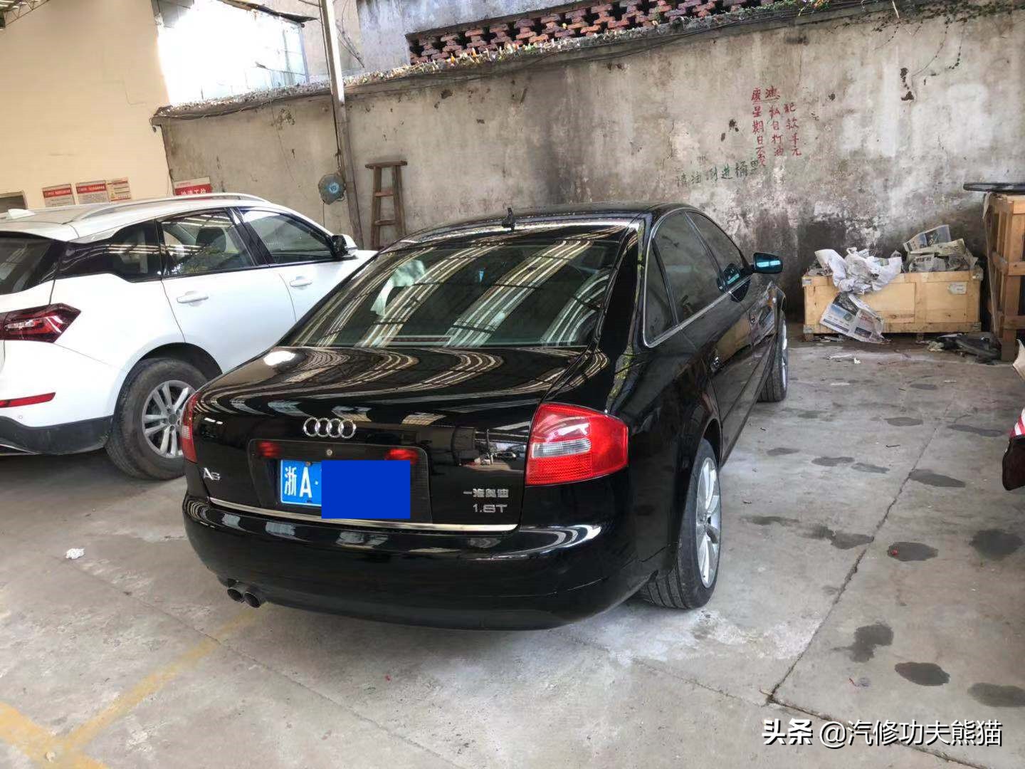 奥迪a6老款升级新款全过程,面目全非的23w公里的奥迪a6