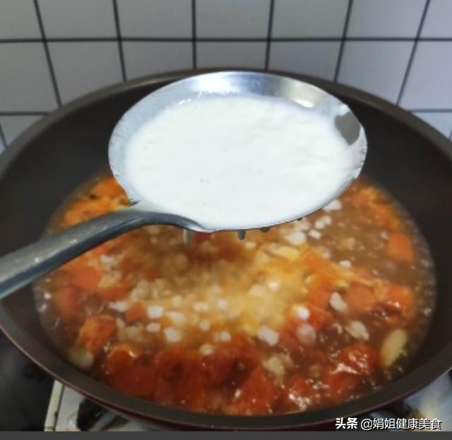 西红柿大块面疙瘩,西红柿面一碗