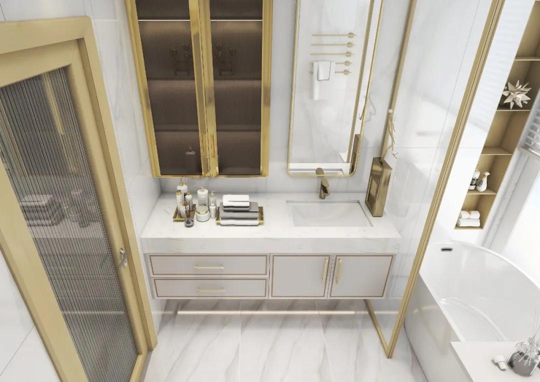 卫浴轻奢风格,意式轻奢的卫浴