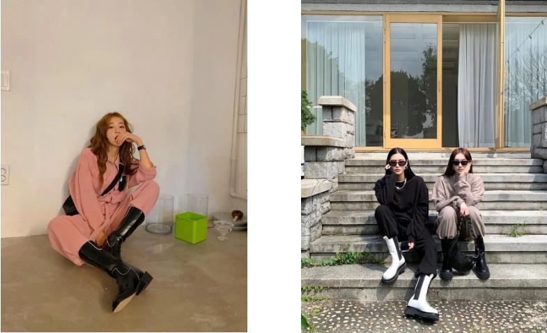 裙子靴子夏季,裙子靴子搭配夏季