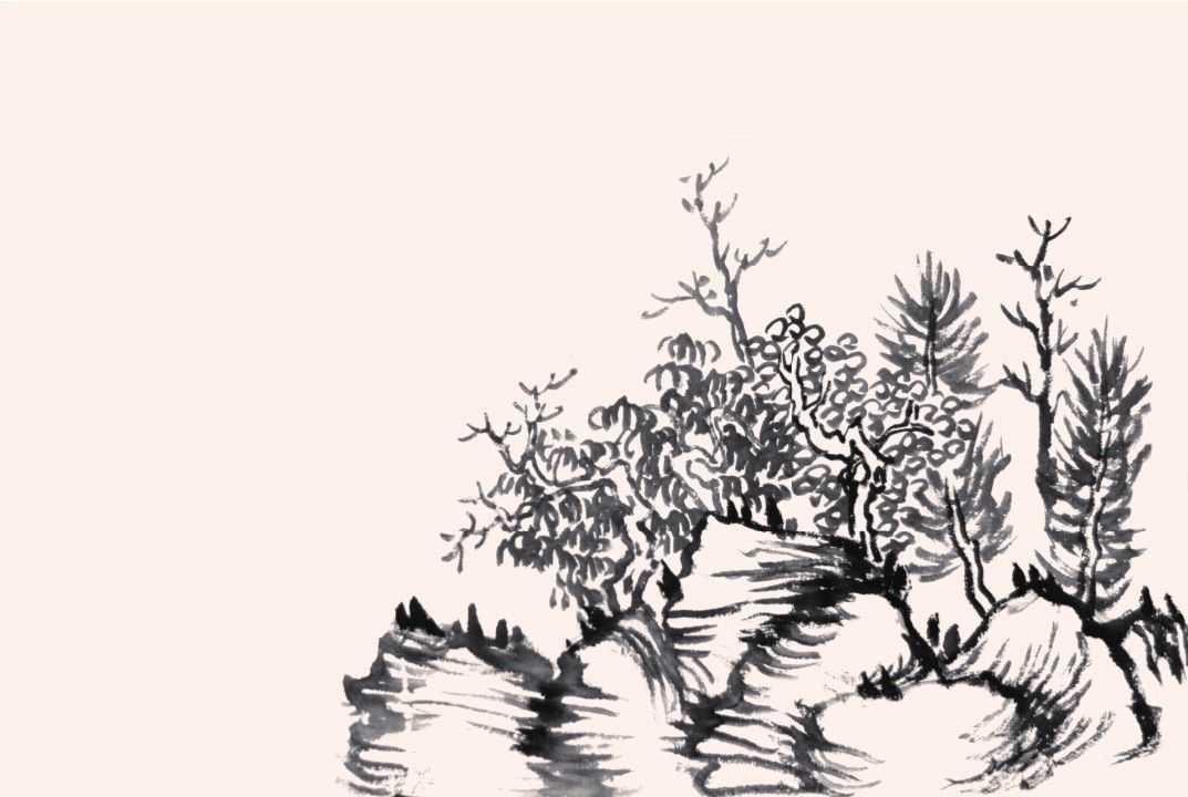 山水画教程水彩风景简单,山水画画水教学视频