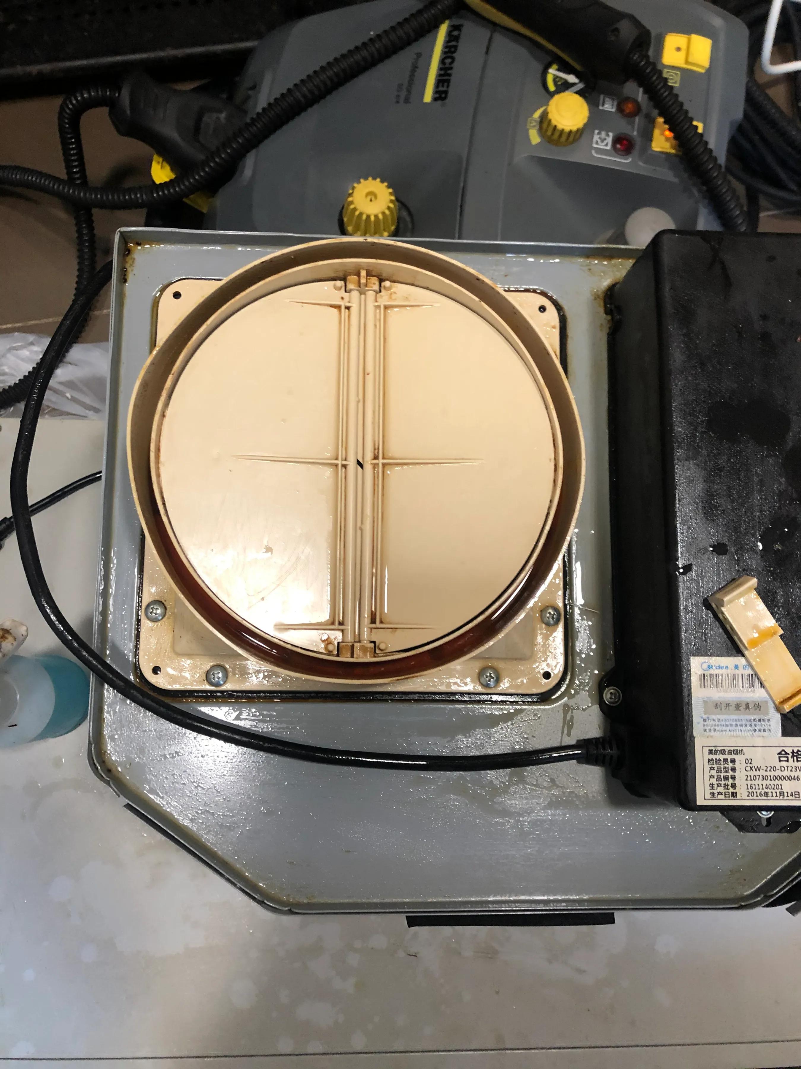 樱花平板液晶抽油烟机拆洗图,讲解抽油烟机深度拆洗全过程