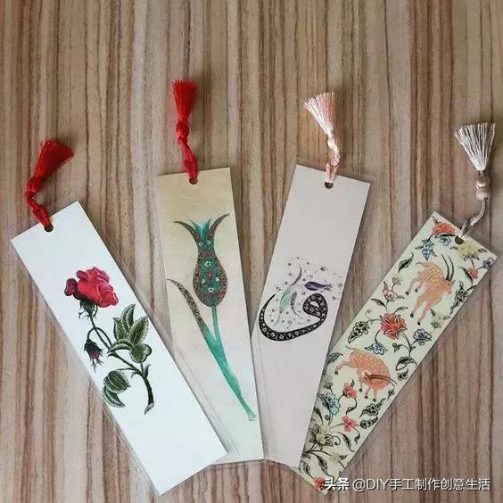 8-10岁儿童手工书签可爱猫咪书签,手工diy书签简单好看不用折纸