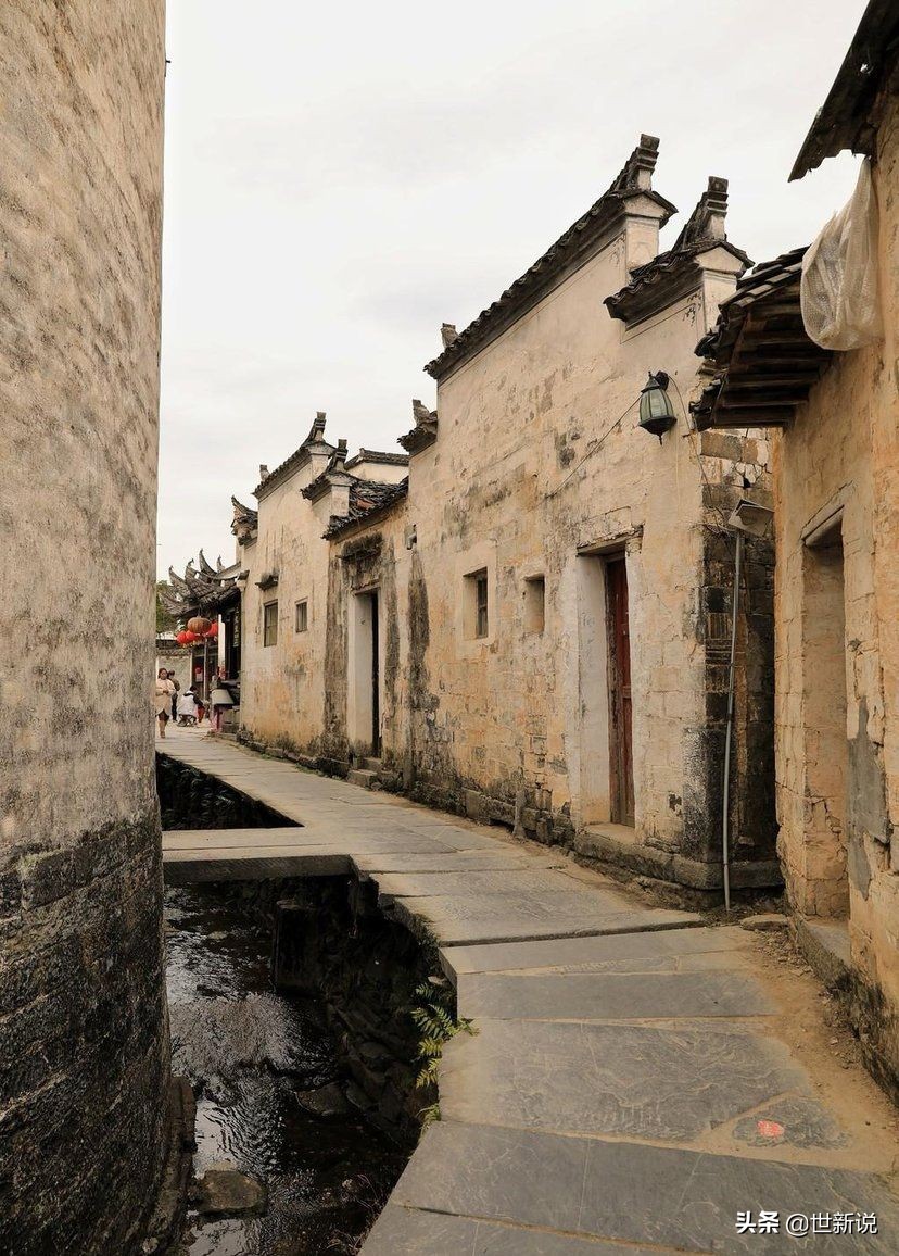 安徽省黟县西递古村,安徽皖南古村落西递村航拍