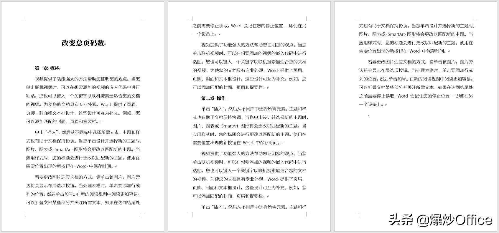 word文档如何自由调整页码,word文档的页码数怎么操作