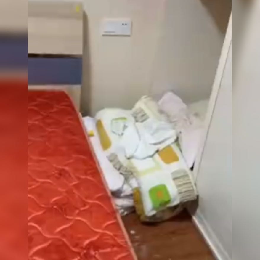 熊孩子给床垫“喝牛奶”火了，网友：这牛奶床，想想都觉得太奢侈