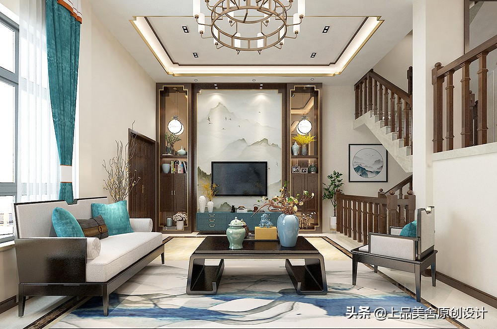 350平米别墅，看多了花里胡哨的风格，最后觉得还是中式最好看