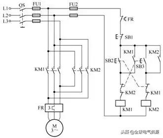电动机综合保护器电路图及接线图,两台电动机顺序启动逆序停止电路图