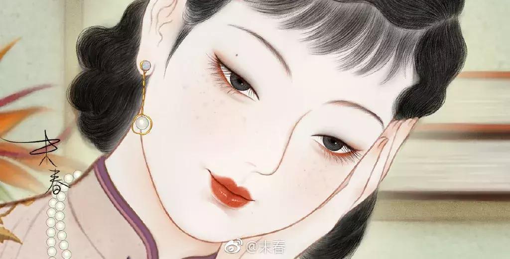 她笔下的女人韵味十足,他笔下的女子美得倾国倾城