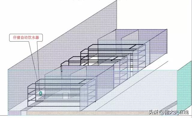 猪舍的平面设计图,现代规模化猪舍平面布局图