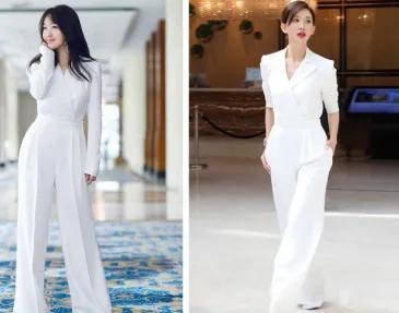 白色上衣怎么穿搭好看,白色毛毛衣服怎样穿搭