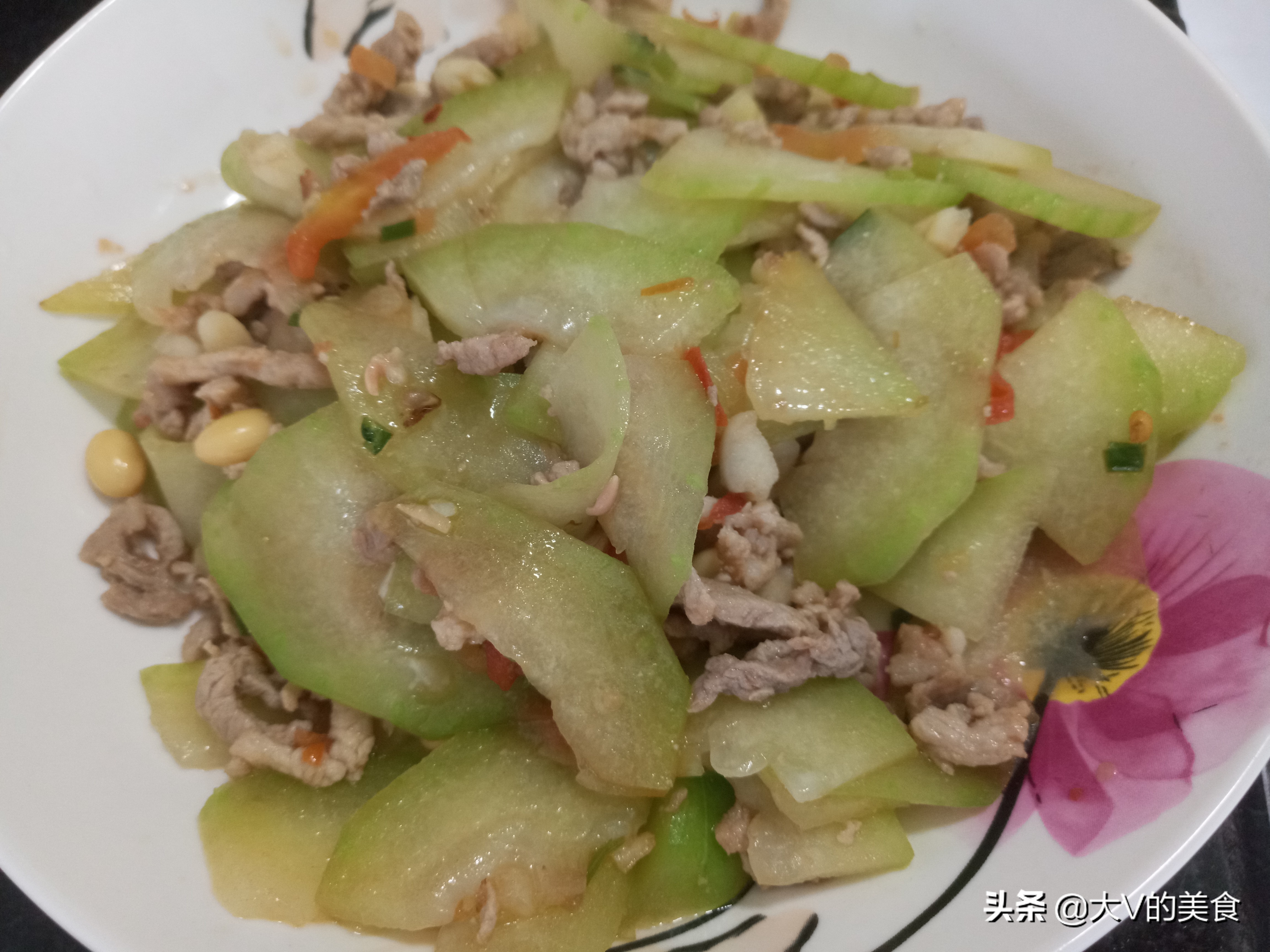 节瓜肉丝煲汤,节瓜煮粉丝肉丝的做法