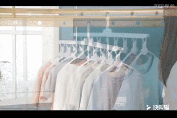 阳台装备晾衣架,不需要阳台也可以晾衣服的衣架