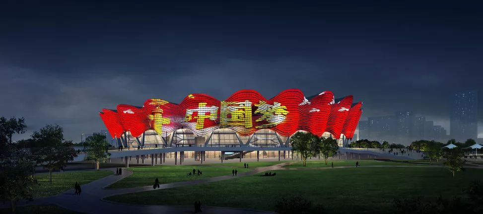 西安奥体中心石榴花体育馆,西安奥体中心全景剧透