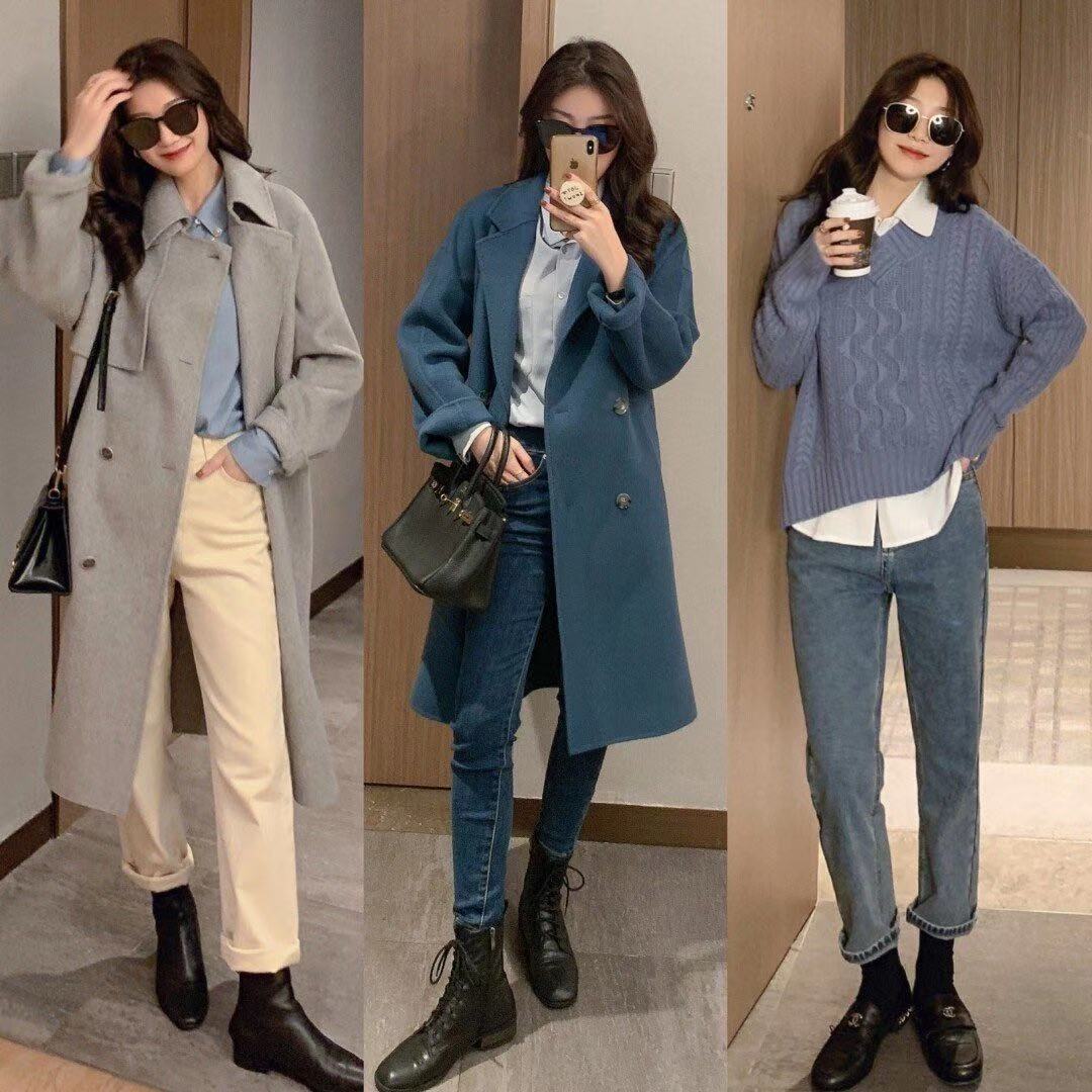 很有冬日韩系穿搭韵味,简约耐看的韩系秋冬穿搭范本