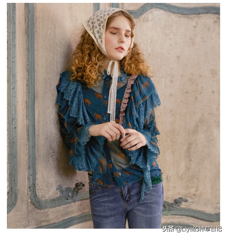 你和潮流之间只差一个时尚衣帽间,时髦精百搭显瘦收腰灯笼袖短款