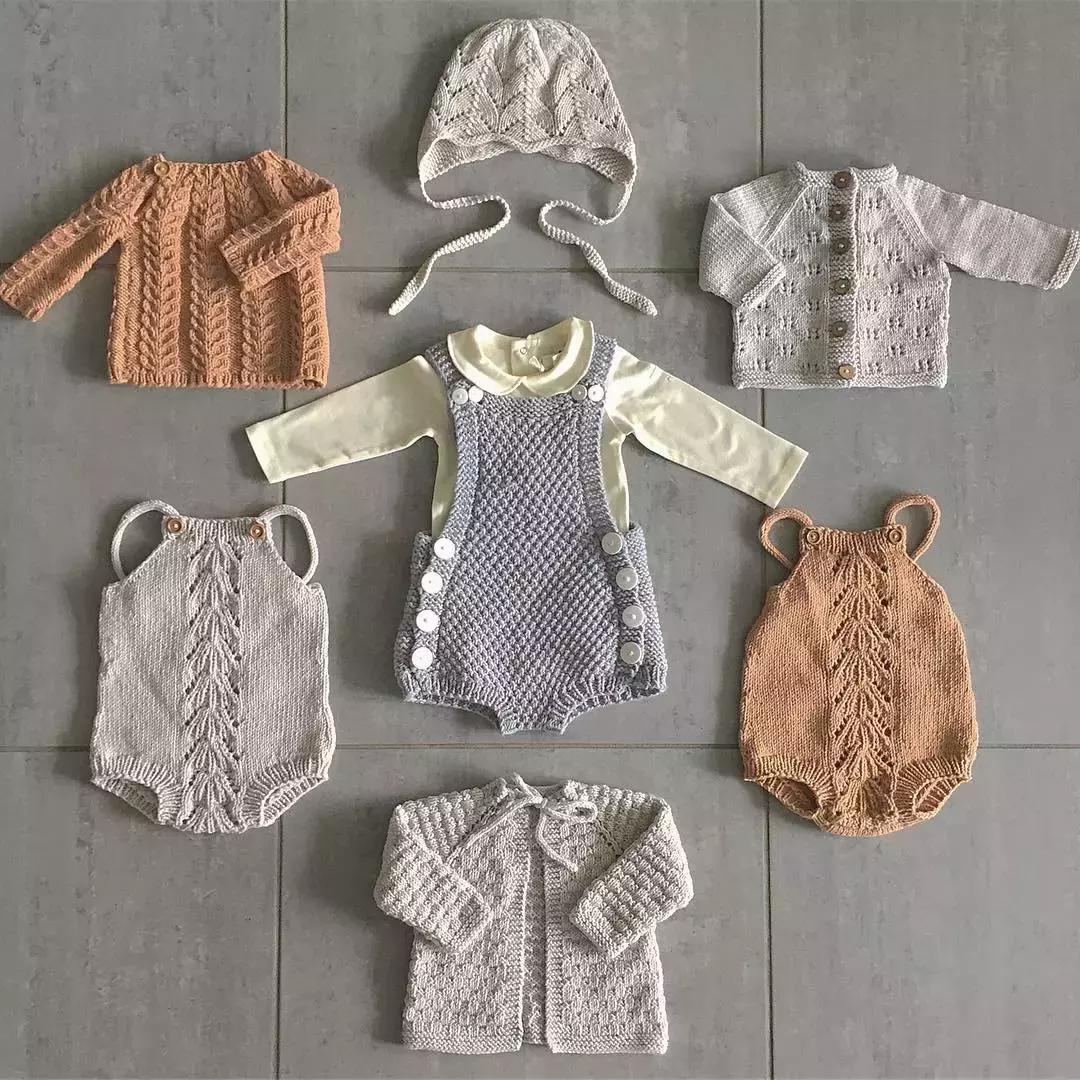 超漂亮宝宝连体衣编织教程,编织简单温暖的宝宝衣服中文版