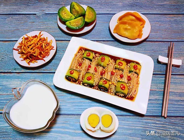 凉拌金针菇料汁的做法,家常金针菇凉拌菜做法大全