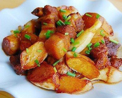 茭白烧红烧肉的做法窍门,茭白红烧肉茭白怎么切