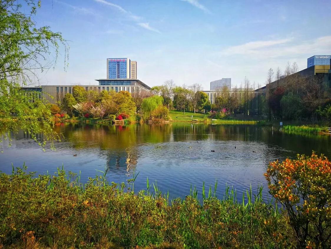 华为园区美如画，被吐槽说难怪华为人这么喜欢加班