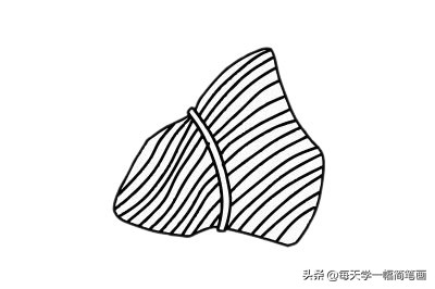 幼儿端午节粽子简笔画图片,端午节粽子怎么画可爱简笔画