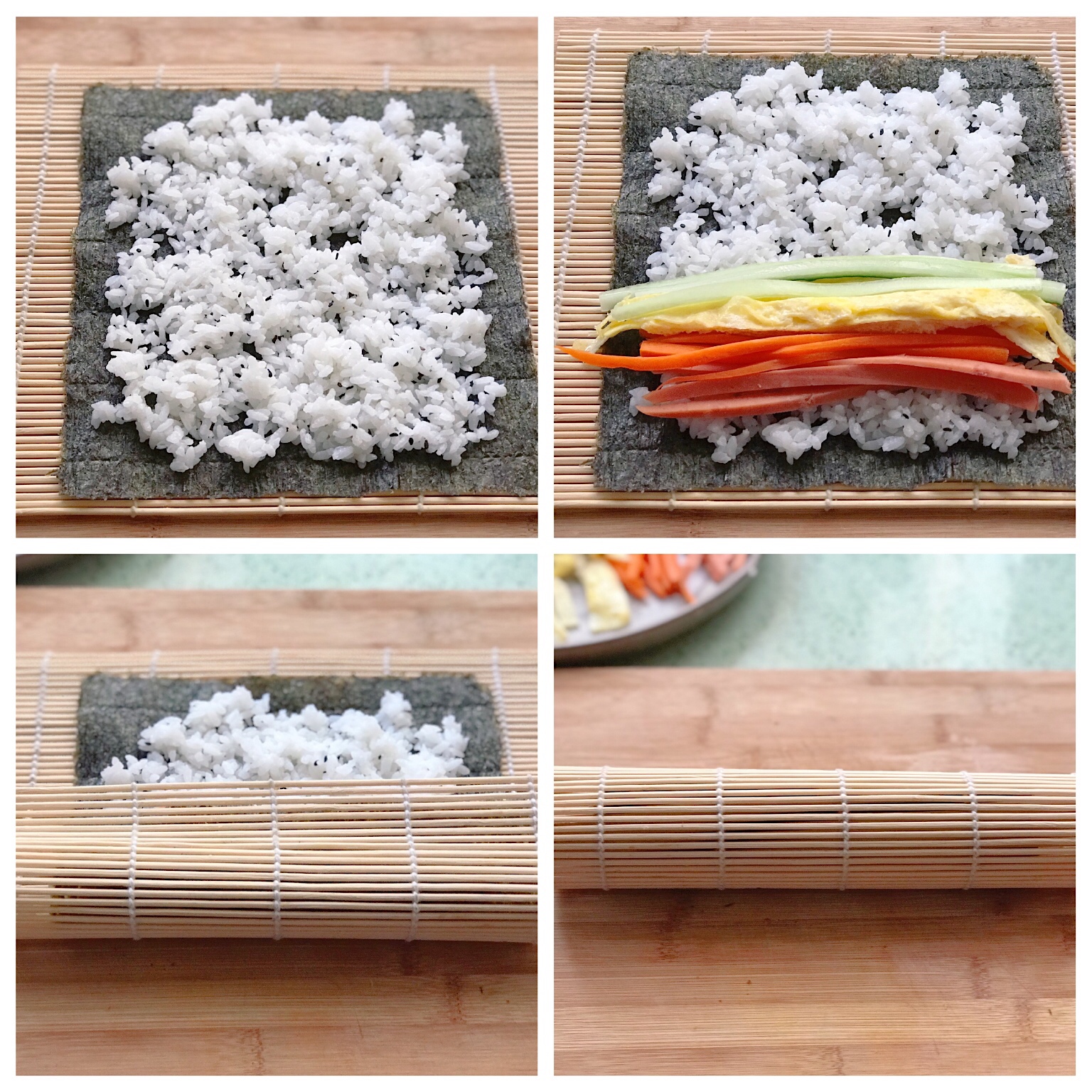 米饭紫菜的花样做法,米饭加海苔碎的花样吃法