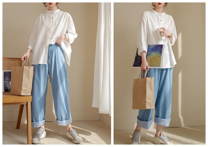 韩系小清新风穿搭,女士简约韩系风穿搭技巧