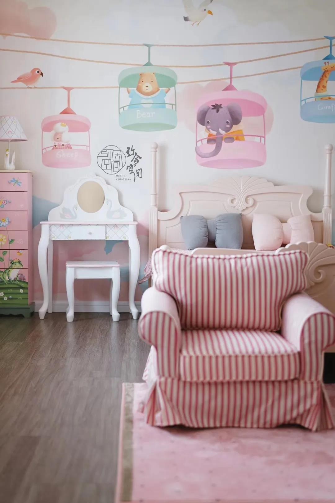 儿童房墙面用什么装饰经济实惠,儿童房全部刷一个粉色颜色好看吗