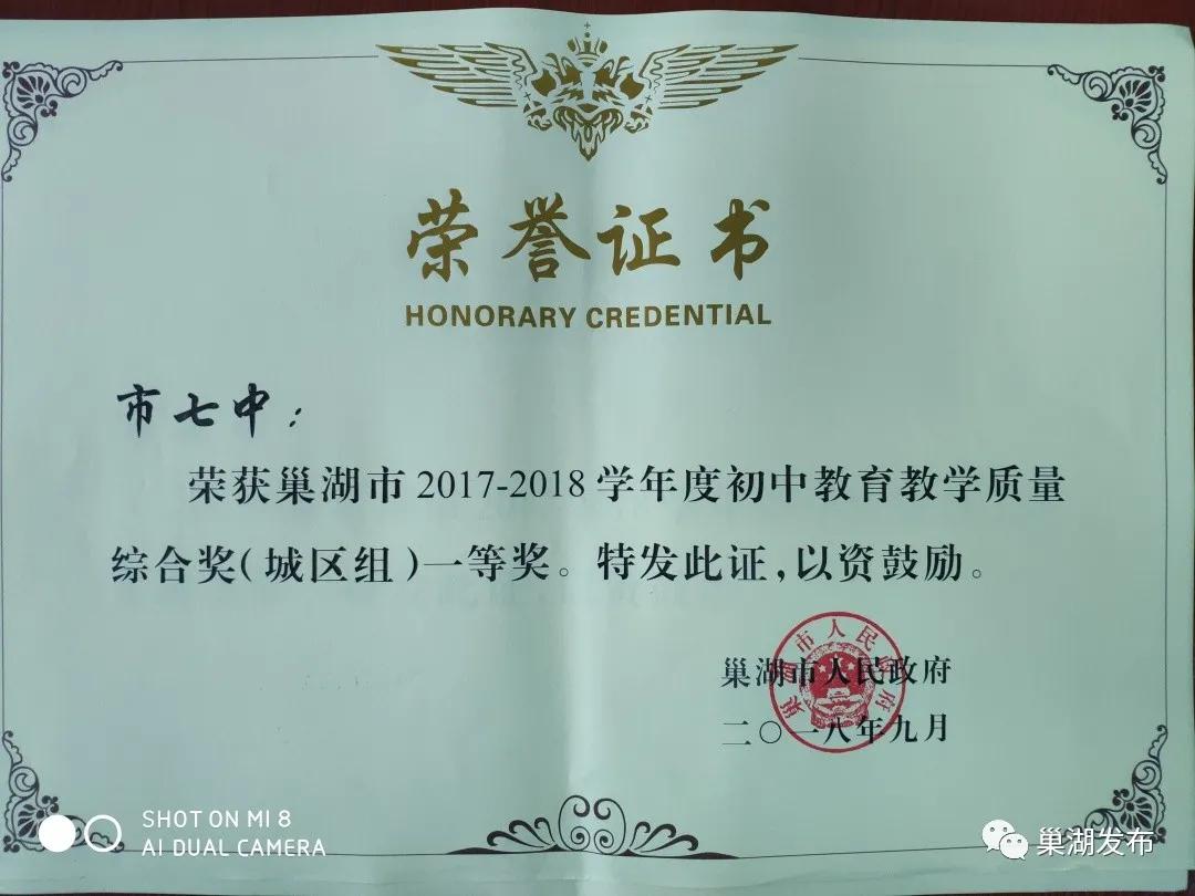 巢湖七中中小学,巢湖七中学校