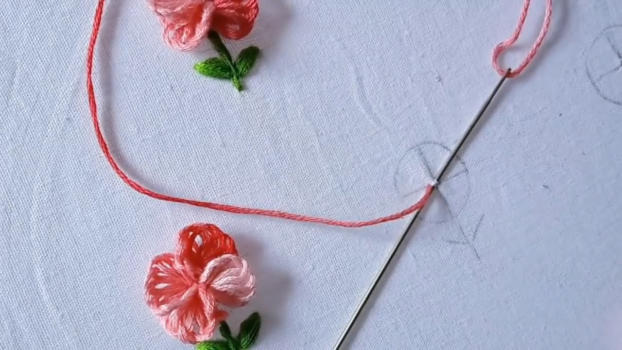 绣花教程花朵,绣花小技巧简单又漂亮