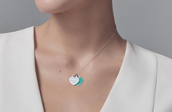 tiffany经典款黄钻项链,tiffany项链笑脸最火尺寸