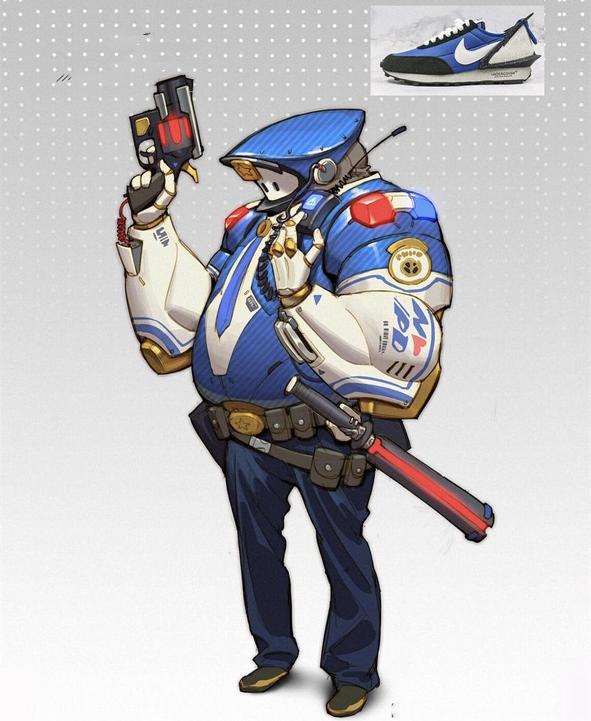 当运动鞋化身二次元形象，机械与运动的融合，鞋子自己也能行走