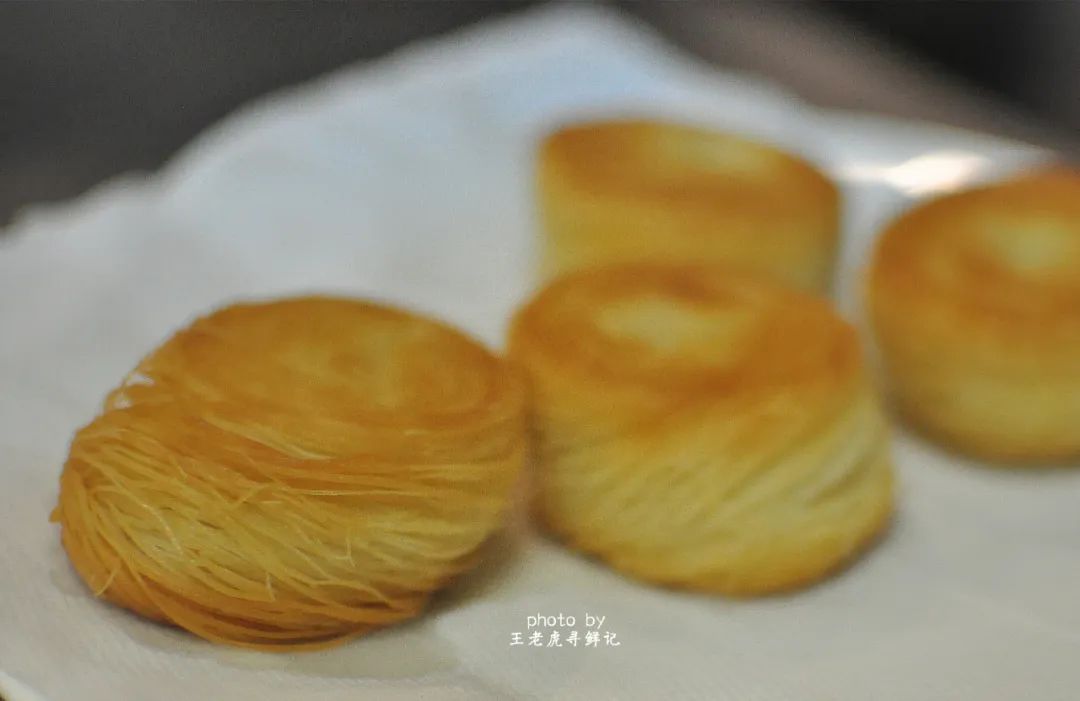 济南盘丝饼的正确方法视频,白糖油酥盘丝饼