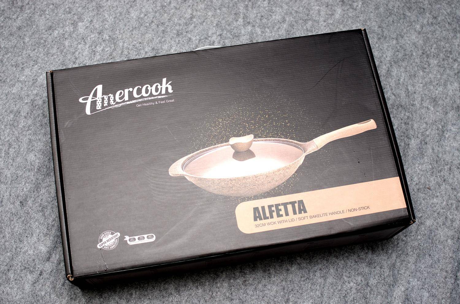 amercook麦饭石不粘炒锅测评,麦饭石不粘平底锅测评