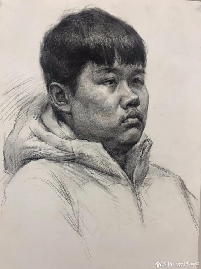 他笔下的女子油画细腻唯美,古典美女画唯美古风素描