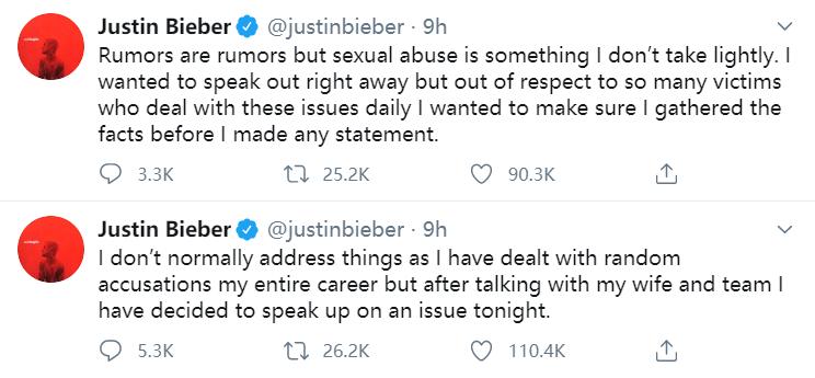 比伯晒证据回应性侵,比伯遭粉丝指控