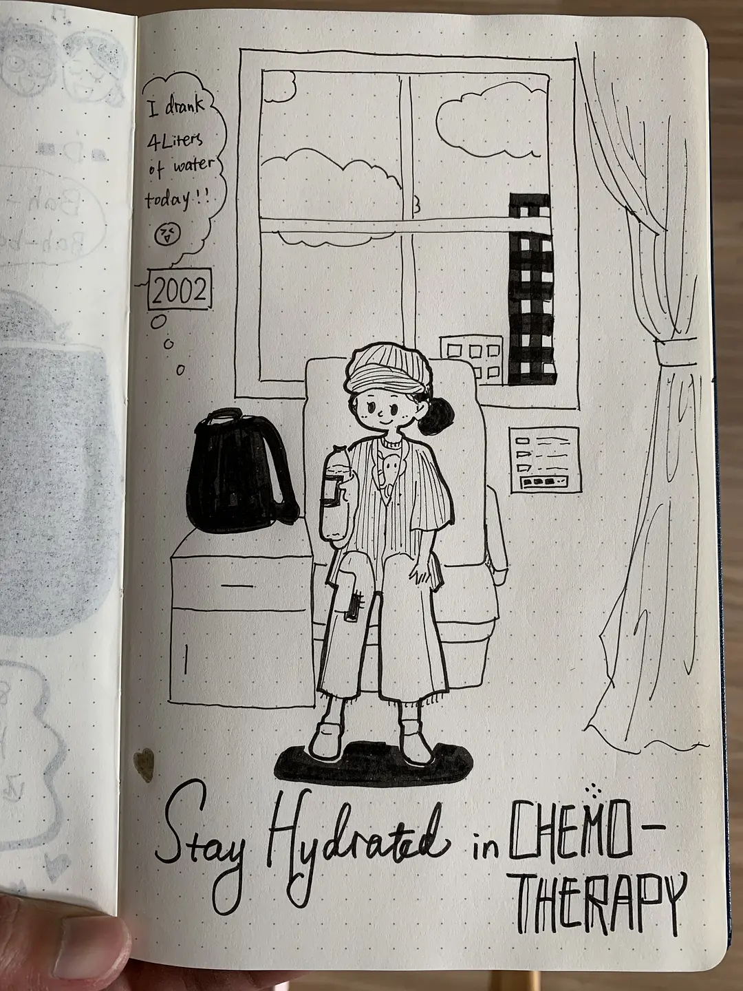 抗癌手绘日记图片,如今手绘抗癌日记鼓励病友