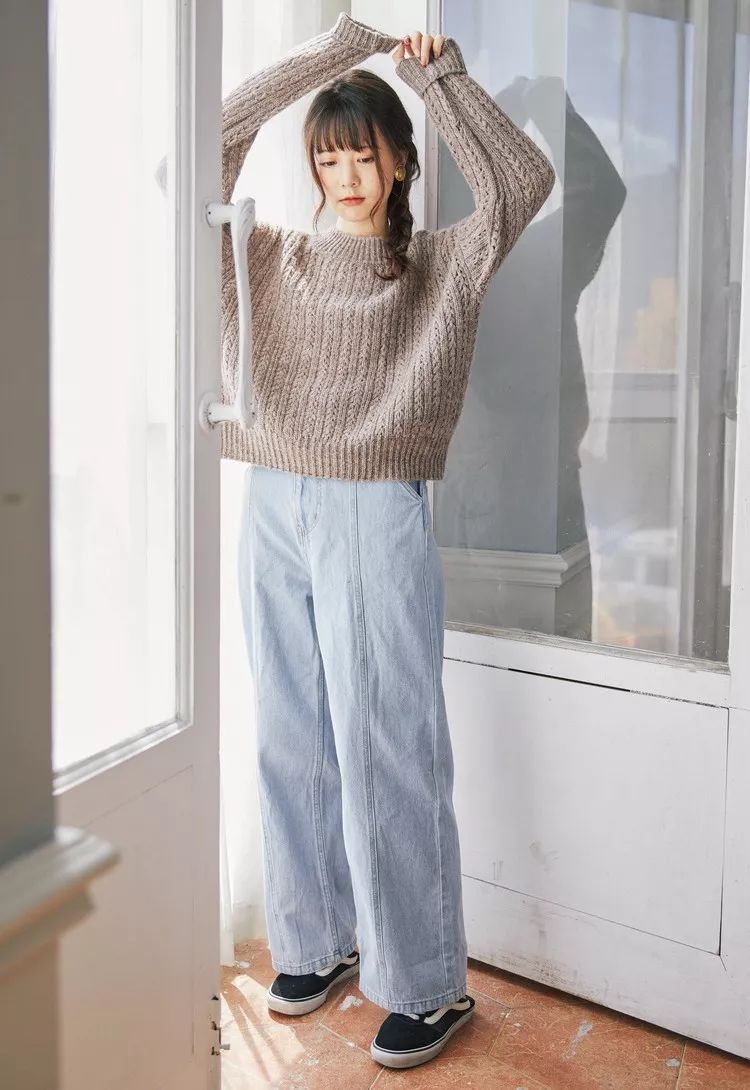 日系春秋毛衣外套,日系个性毛衣外套