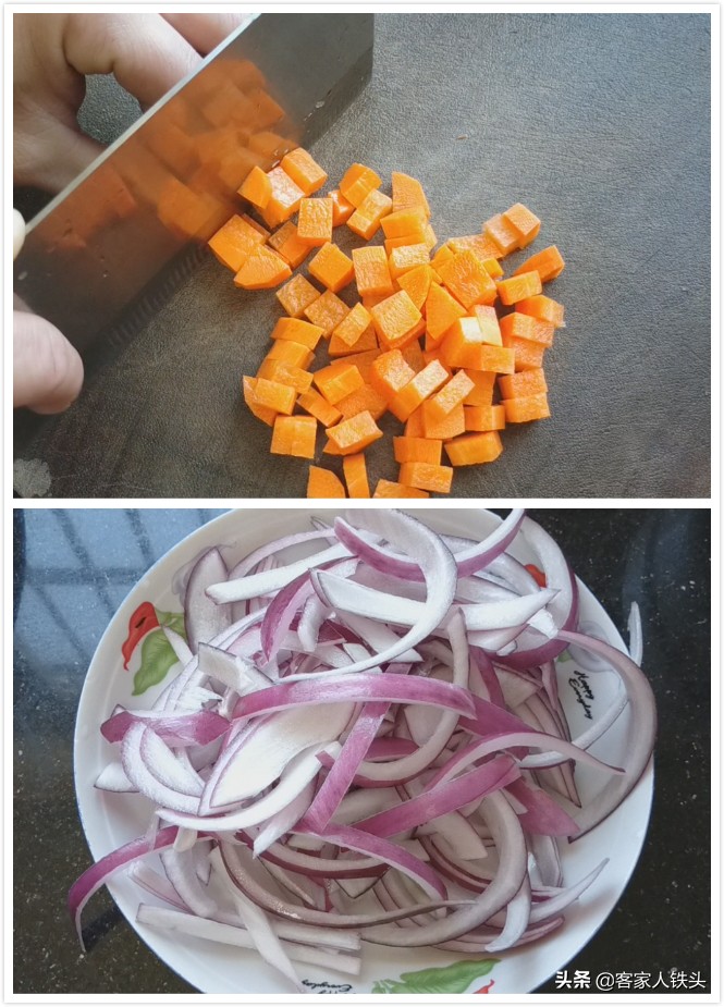 素菜盖浇饭家庭版,农家盖浇饭