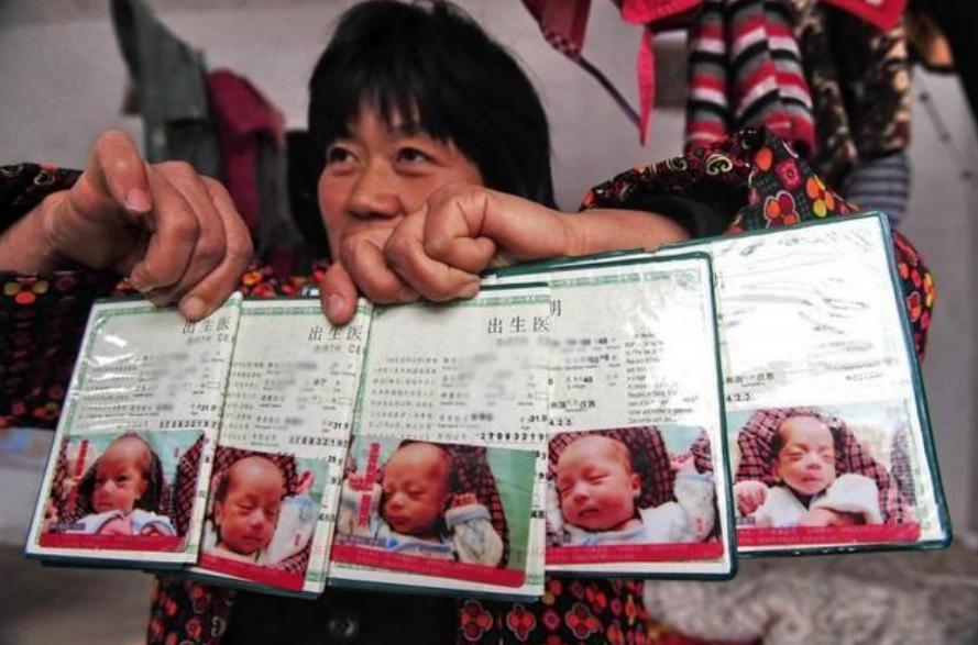 爸爸姓杨喜的五胞胎,父亲喜得龙凤胎高兴