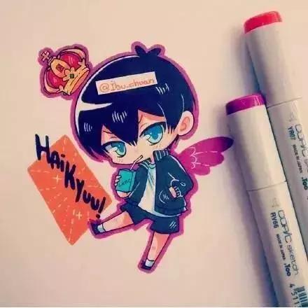 马克笔动漫上色教程q版,动漫手绘马克笔上色教程