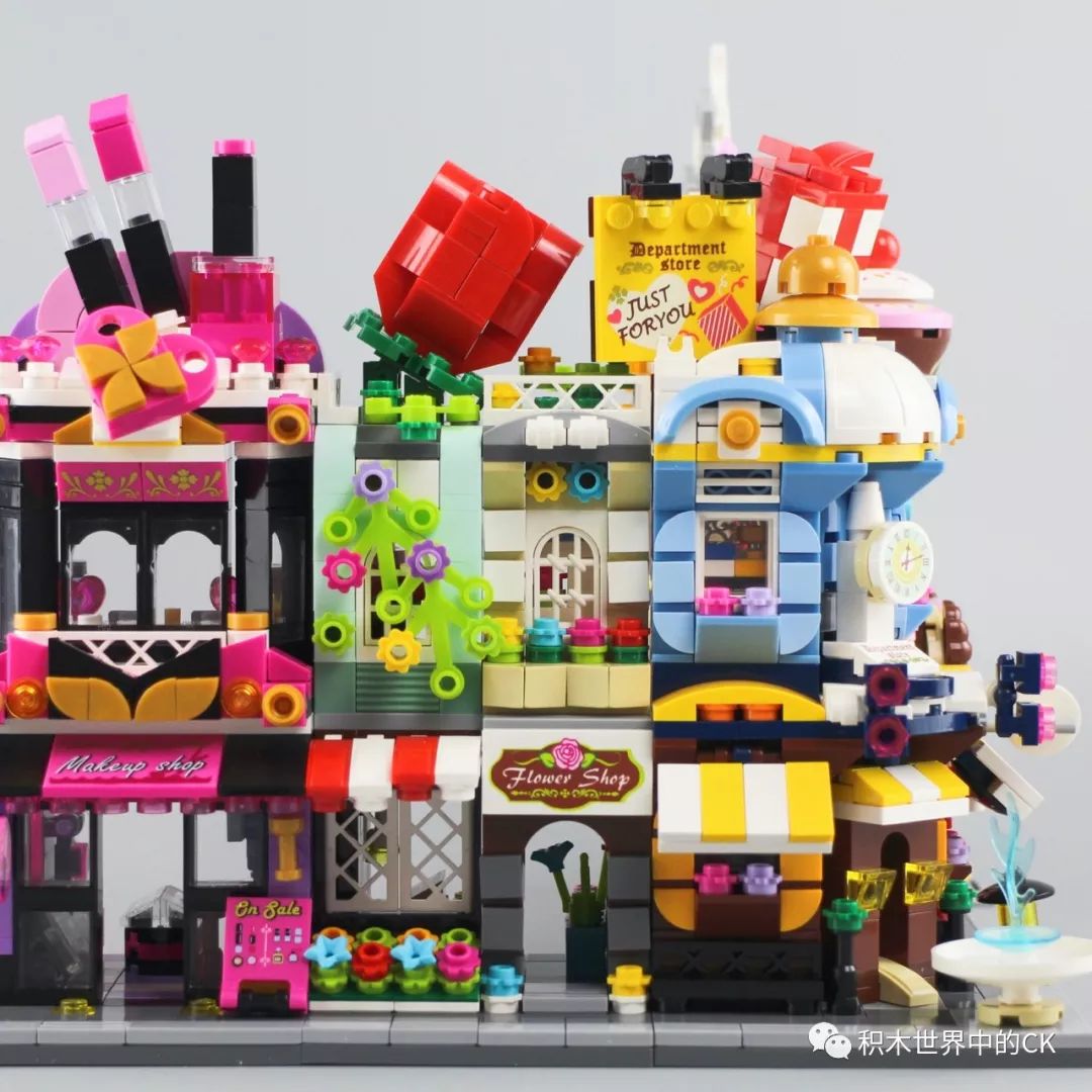 启蒙积木缤纷城市系列七款,启蒙积木街景系列八合一玩具