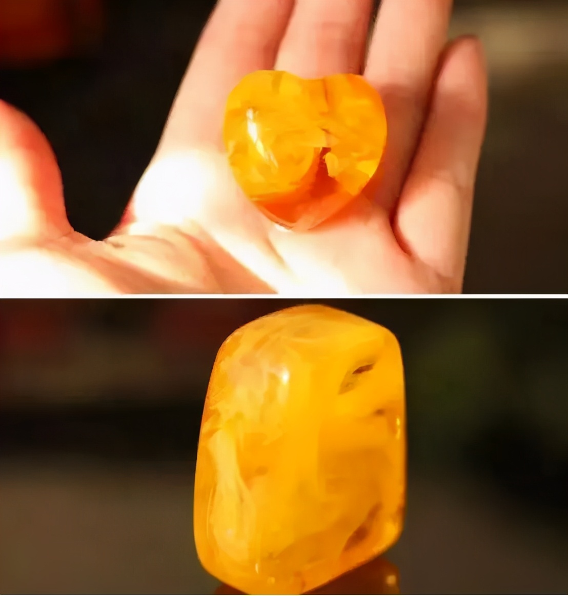 辨别真假蜜蜡的小视频,蜜蜡蓝精灵怎么分真假