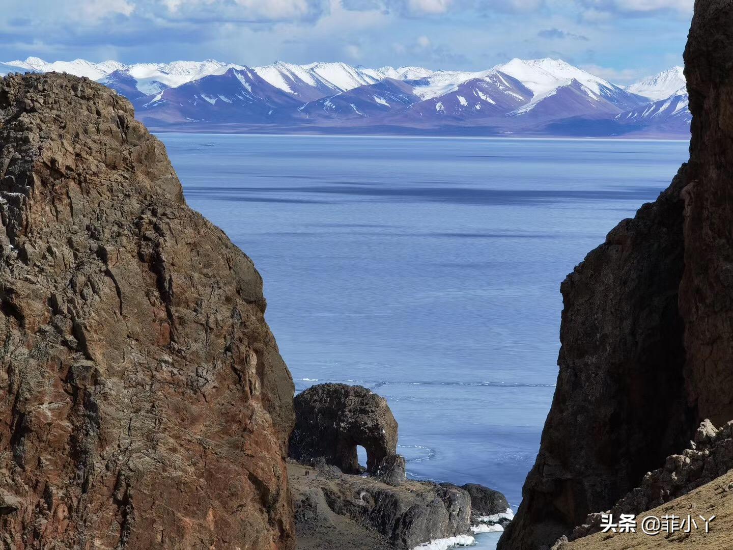 纳木措圣象天门,纳木措圣象天门全景图