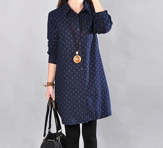 冬季好看的棉麻长袖衫,关于棉麻类的时尚风格的宽松衫