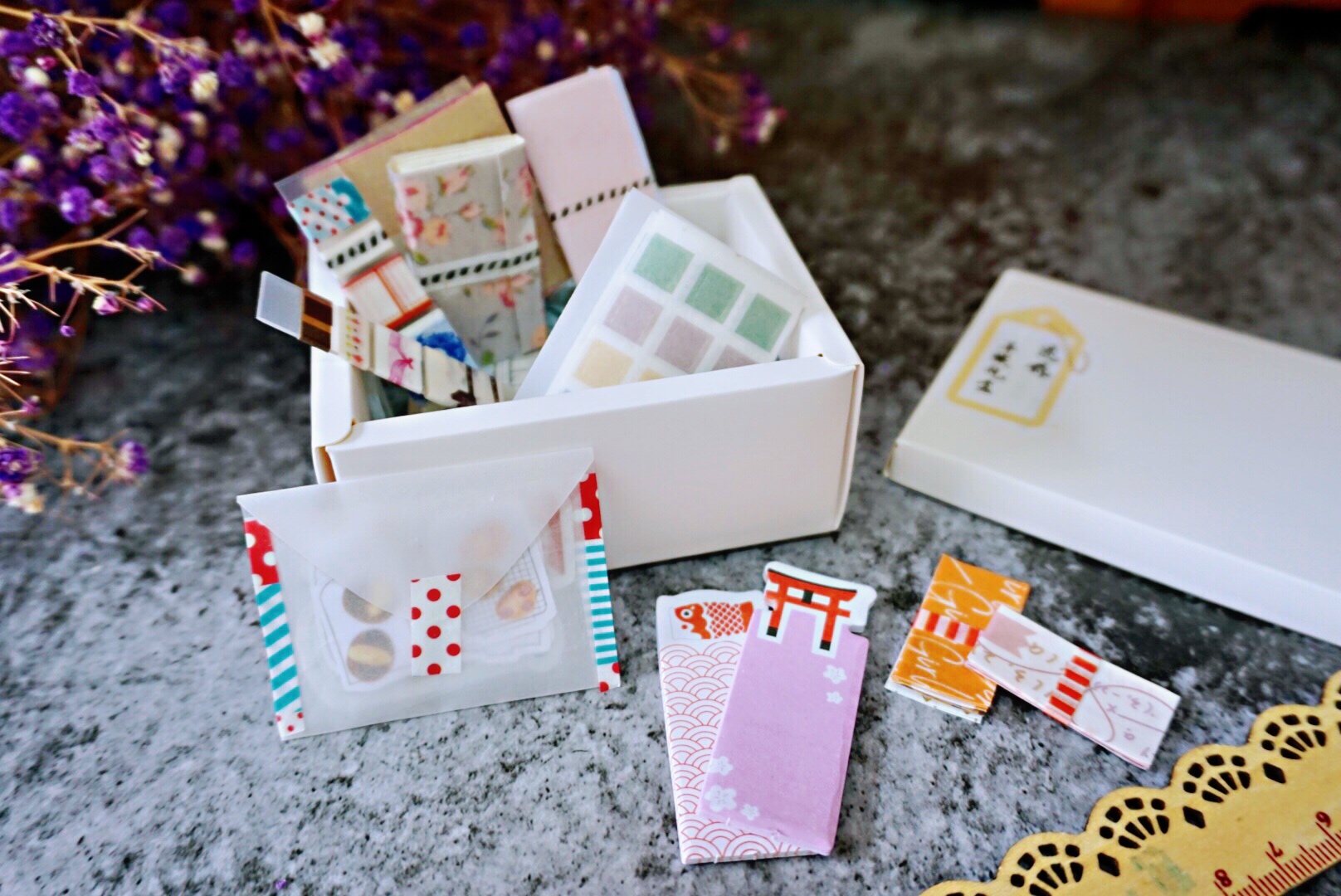 用闪闪的手帐礼盒做手帐,手帐用品大合集还有手账包