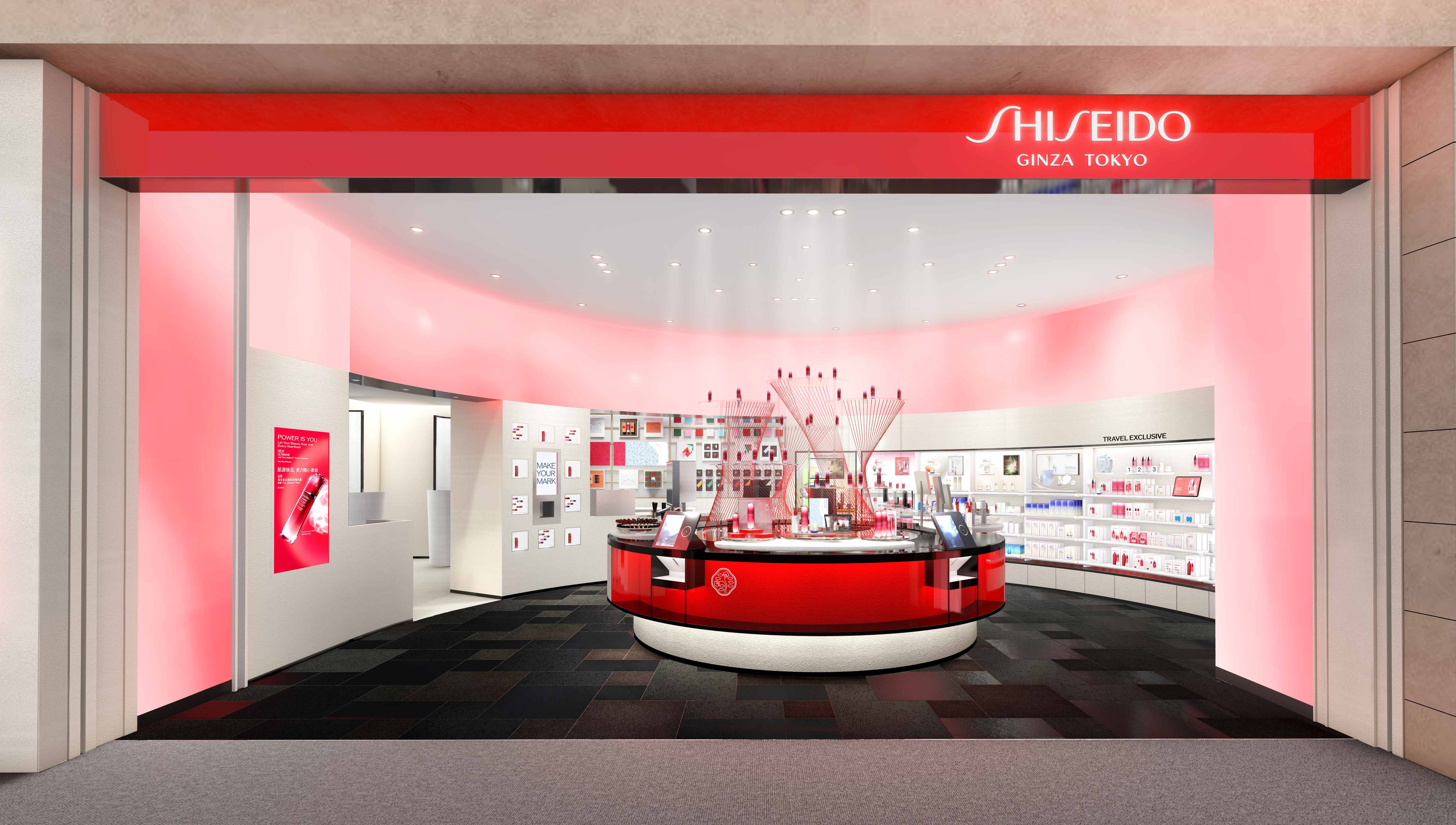 日本shiseido资生堂旗舰店,羽田机场免税店资生堂