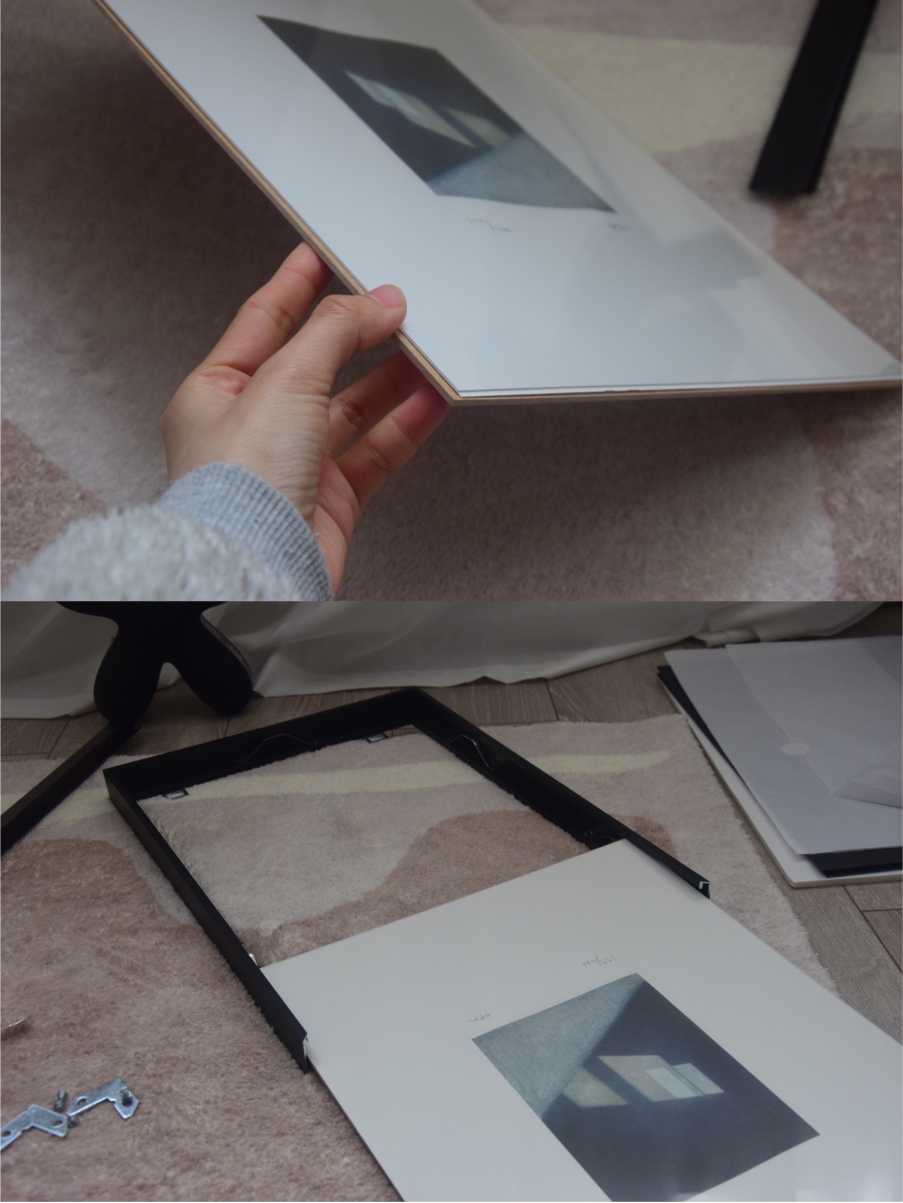 铝合金画框装裱版画,装裱版画的全过程