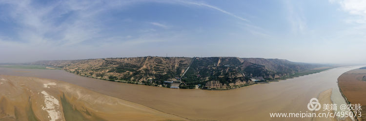 豫西老家放飞机,空中看黄河美景